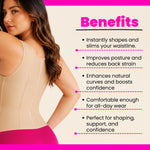 Women's Waist Trainer Corset Shapewear | Zipper & Adjustable Straps