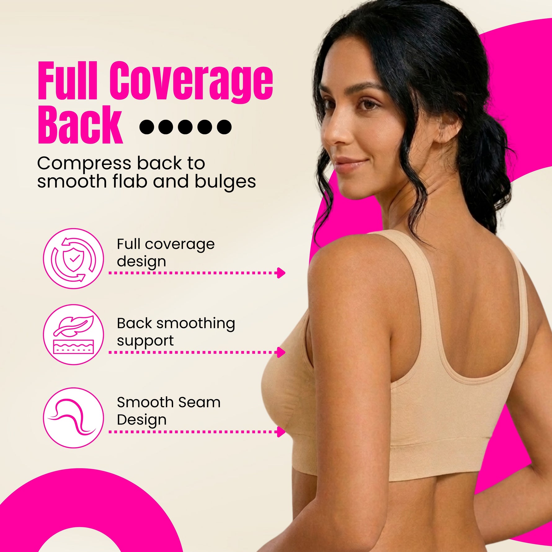 Women's Post Surgery Compression Bra | Women's Front Closure Bra with Adjustable Straps