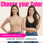 Women's Post Surgery Compression Bra | Women's Front Closure Bra with Adjustable Straps