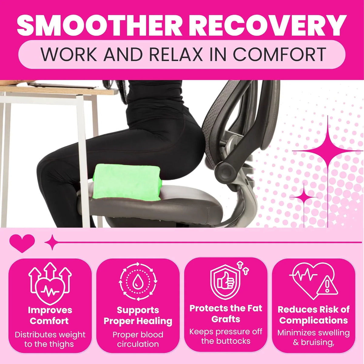 BBL Pillow + Compression Kit | 6-Piece Recovery Bundle with Boards & Lipo Foam 