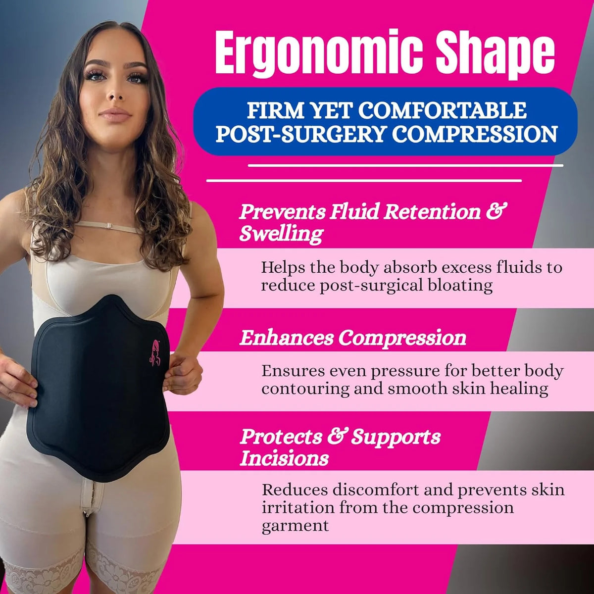 BBL_surgery pillow 7-Piece Recovery Bundle with abdominal Boards & Liposuction Foam lumbar board female urinal after surgery tabla abdominal post lipo 