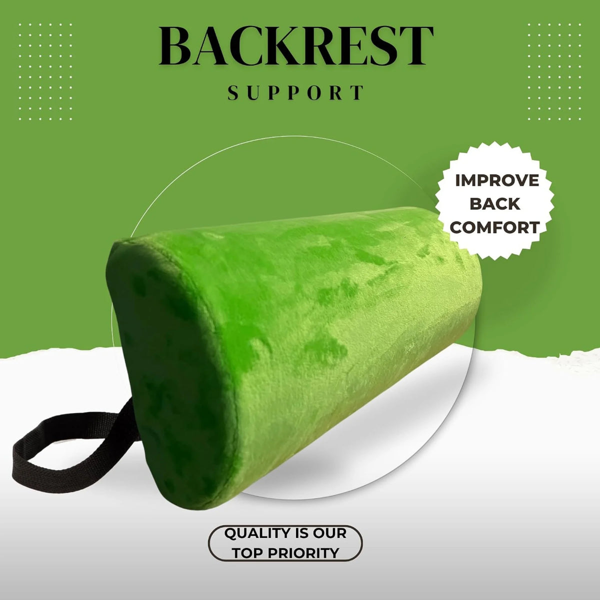 Lumbar Support Pillow for Office Chair, Detachable Back Support for Office Chair Lumbar Pillow, Breathable Lower Back Support Pillow 