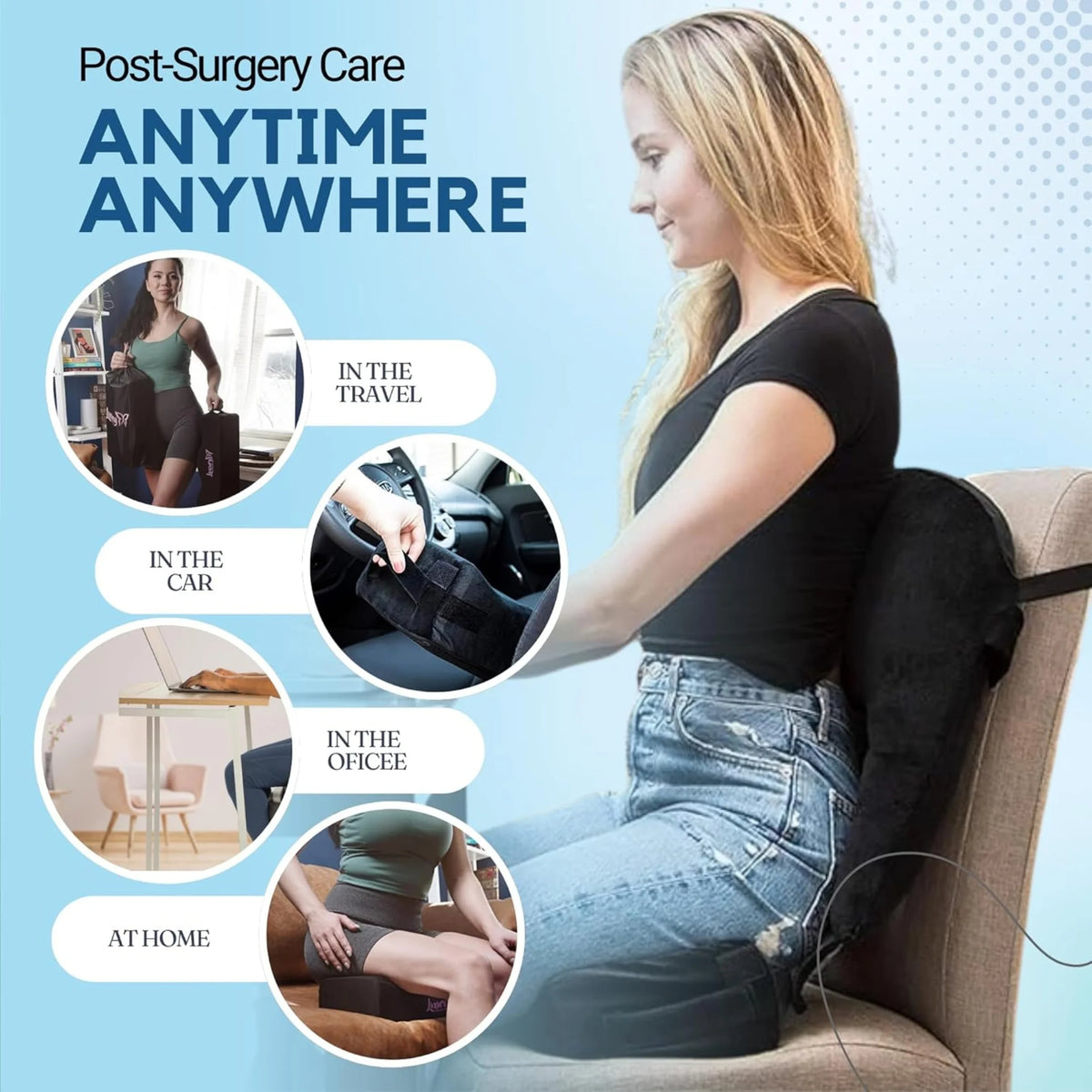 BBL Pillow with Backrest set Support Cushion 