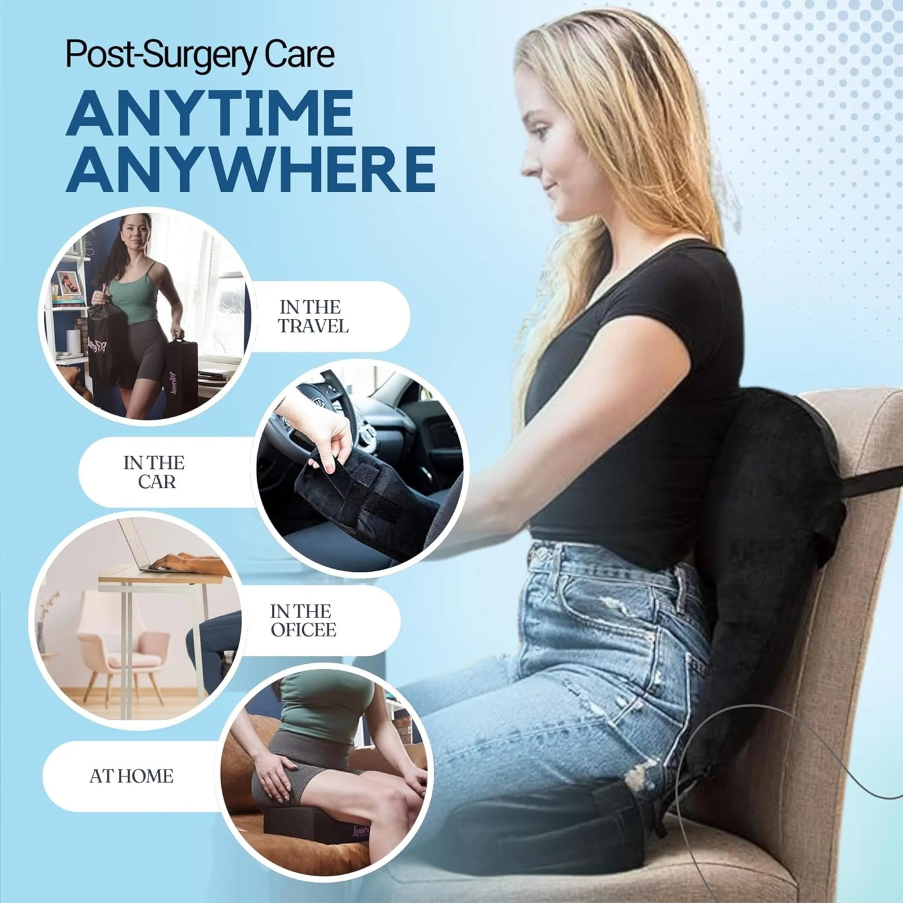 BBL Pillow with Backrest set Support Cushion 