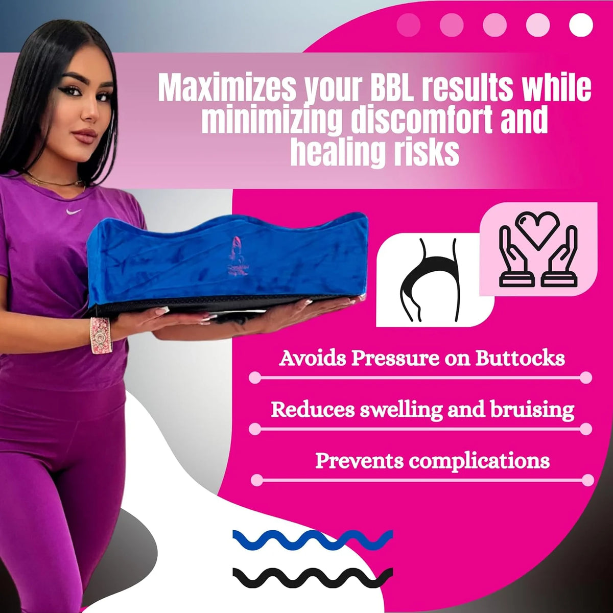 Brazilian Butt Lift pillow Kit 7-Piece Recovery Bundle with ab board after tummy tuck & Lipo Foam pee funnel for women recovery tabla abdominal 
