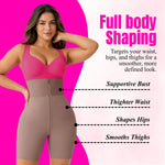 High-Waist Tummy Control Shapewear Shorts | Seamless Zip Up Body Shaper
