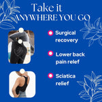 Lumbar Support Pillow for Office Chair, Detachable Back Support for Office Chair Lumbar Pillow, Breathable Lower Back Support Pillow 