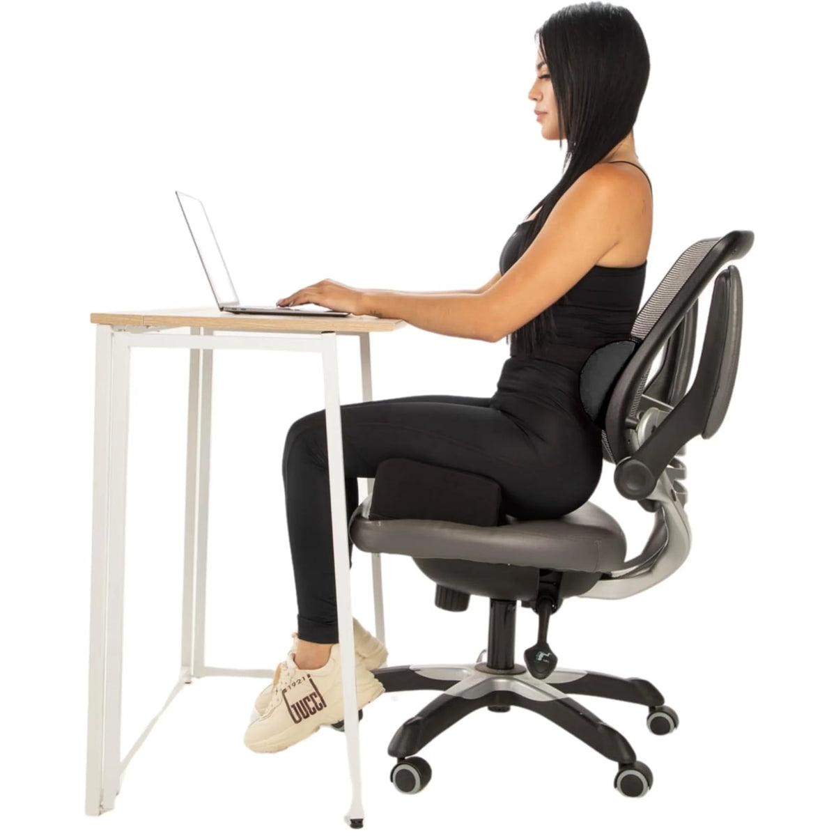 Lumbar Support Pillow for Office Chair, Detachable Back Support for Office Chair Lumbar Pillow, Breathable Lower Back Support Pillow 