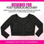 Women's Post-Surgery Arm Compression Sleeve | Front Closure