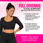 Women's Post-Surgery Arm Compression Sleeve | Front Closure