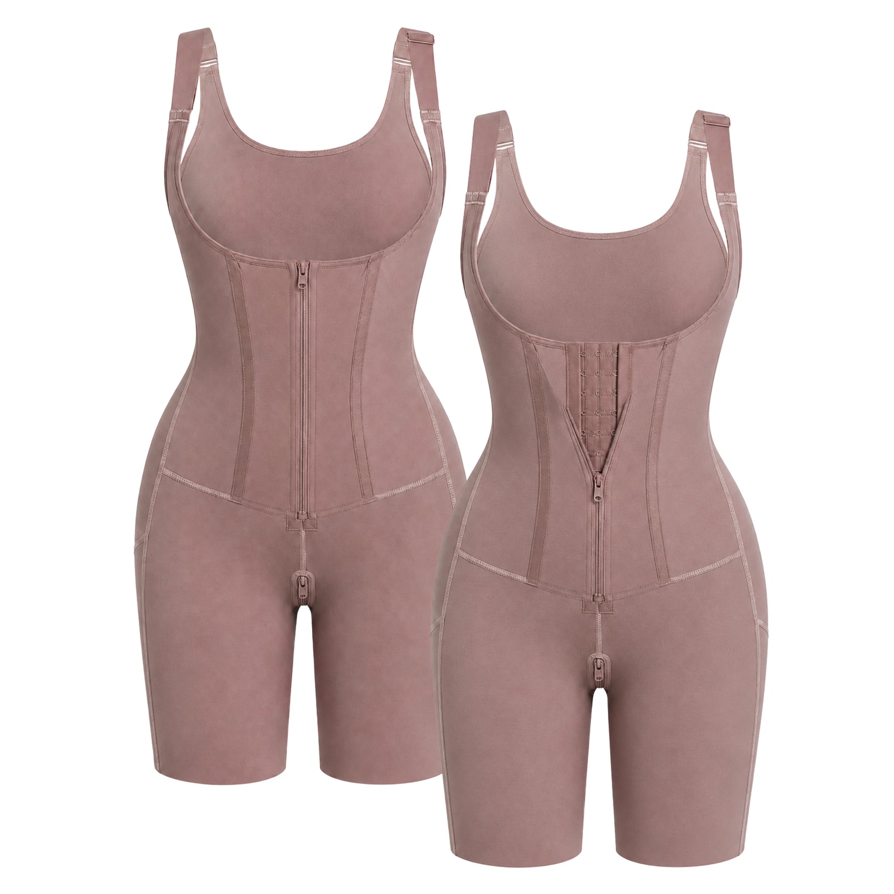 PostSurgeryU-ShapedBustSupportTwoSteelBonesWaistandAbdomenControlShapewear