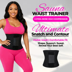 Women's Sauna Waist Trainer Corset | Sweat Belt with Back Support
