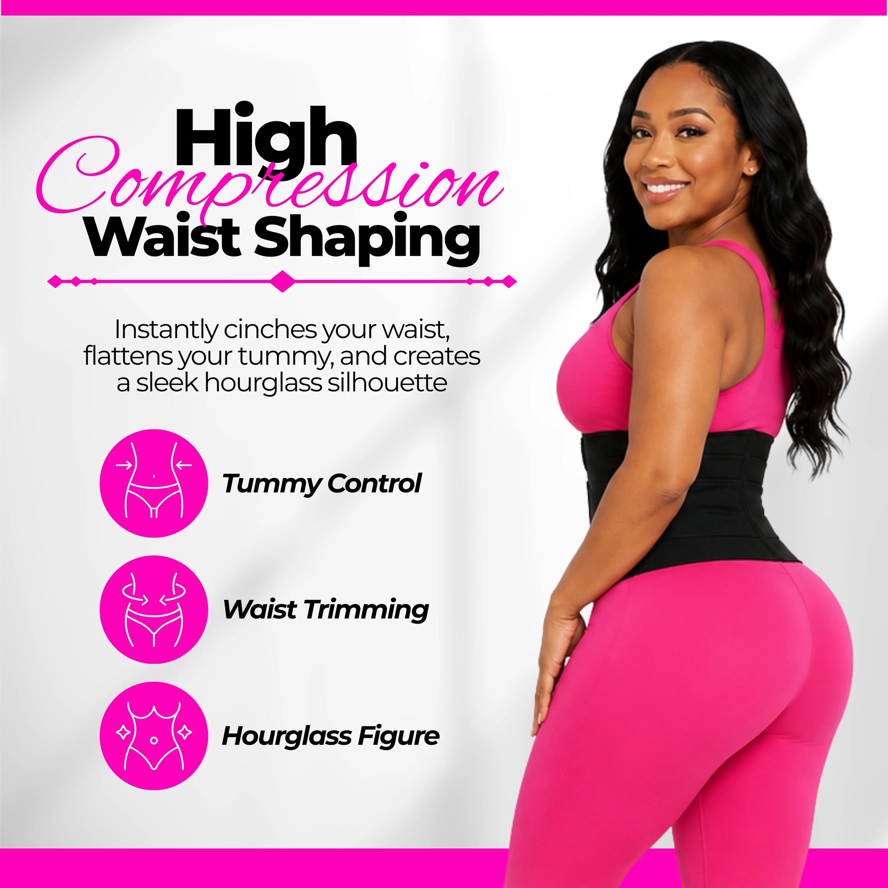 Women's Sauna Waist Trainer Corset | Sweat Belt with Back Support