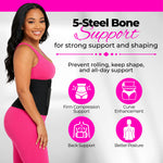 Women's Sauna Waist Trainer Corset | Sweat Belt with Back Support