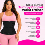 Women's Waist Trainer Sweat Belt | Tummy Control Workout Girdle