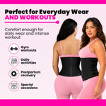 Women's Waist Trainer Sweat Belt | Tummy Control Workout Girdle
