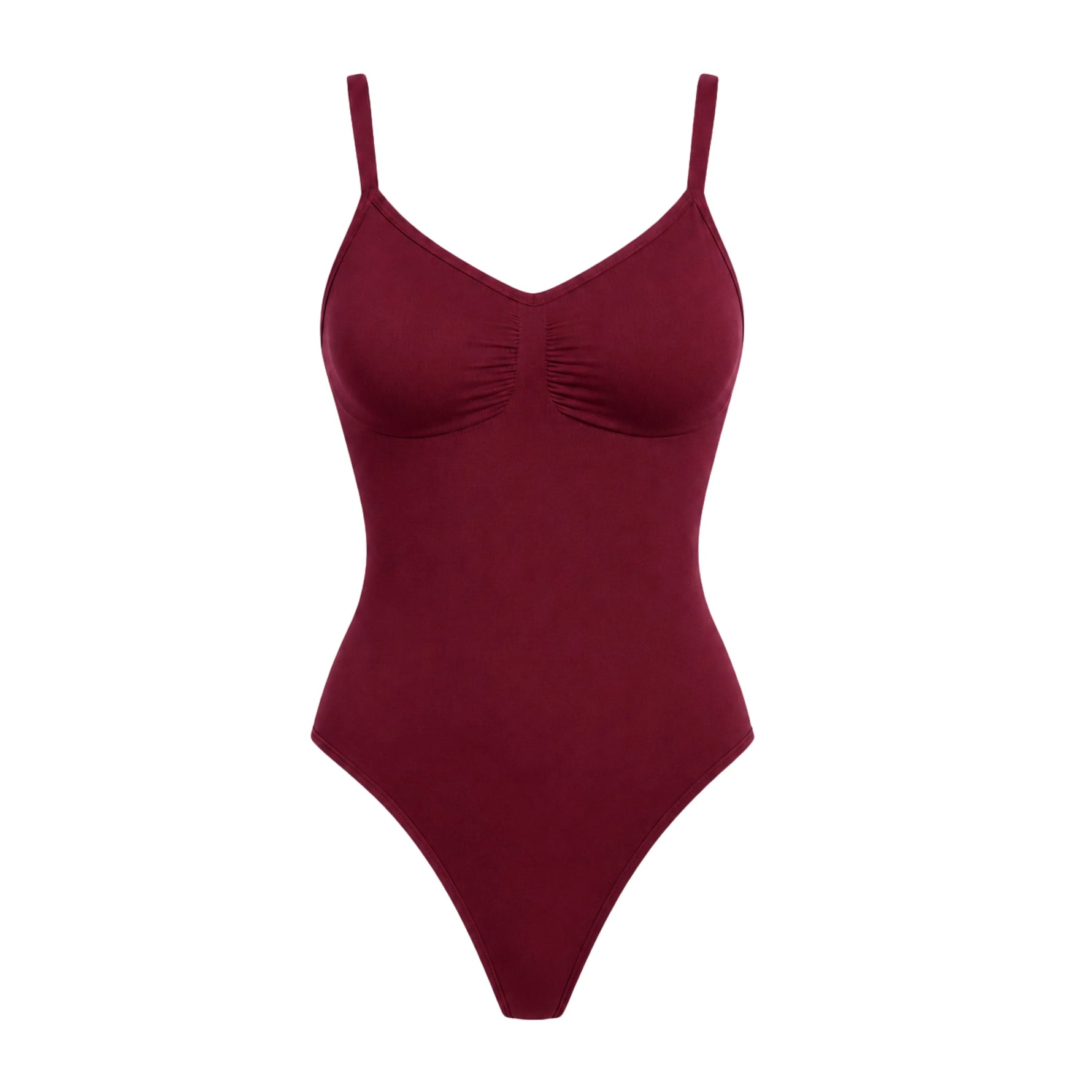 Women's Seamless V-Neck Bodysuit Shapewear | Tummy Control Sleeveless