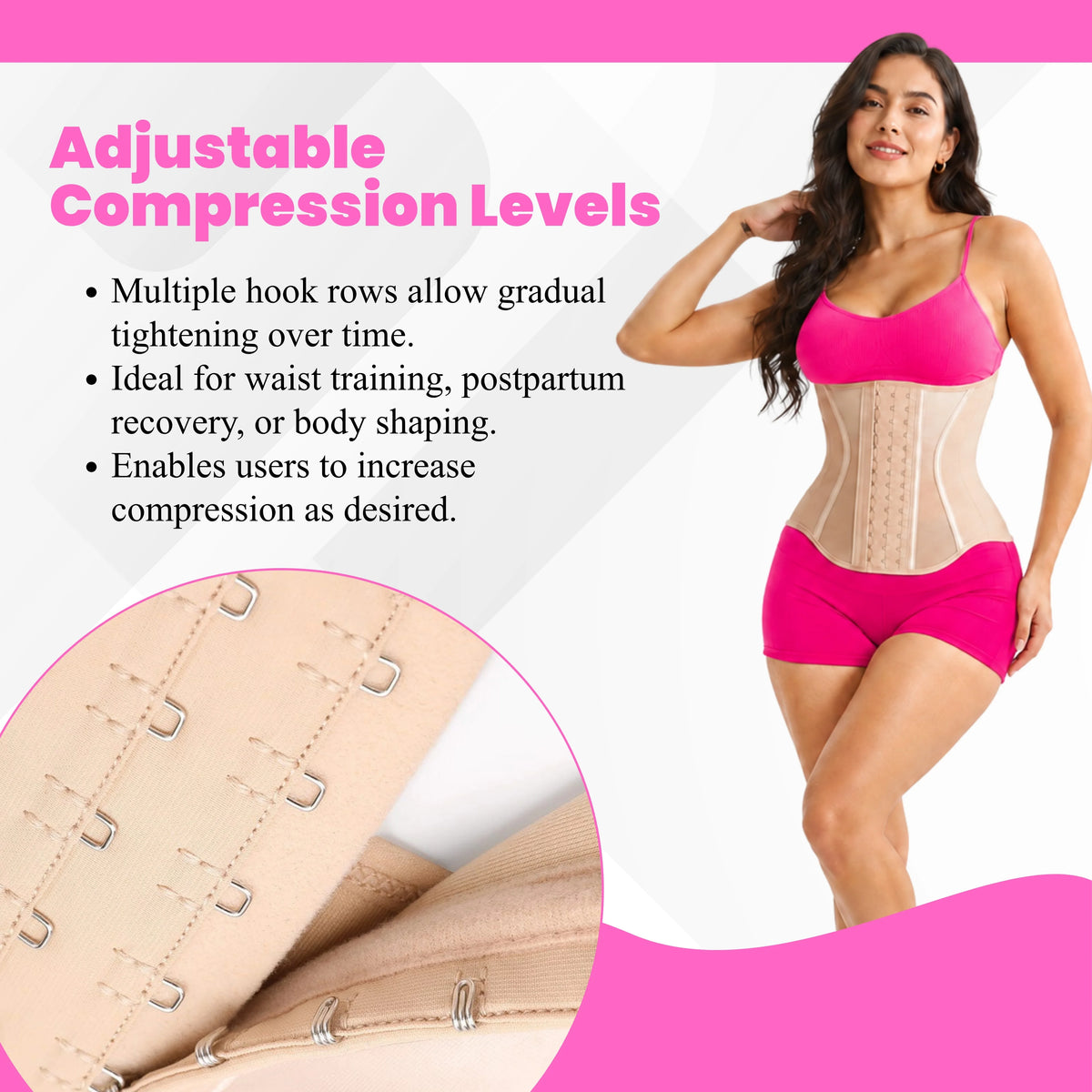 Women's Waist Trainer Corset Faja | Postpartum Belly Band Body Shaper