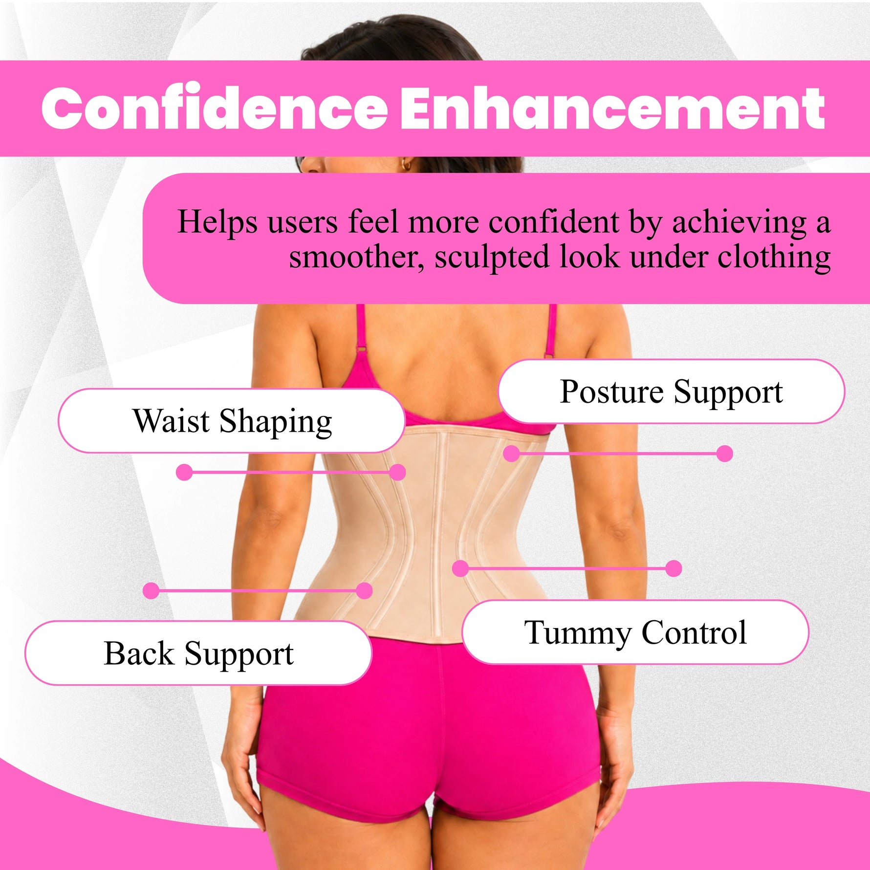 Women's Waist Trainer Corset Faja | Postpartum Belly Band Body Shaper