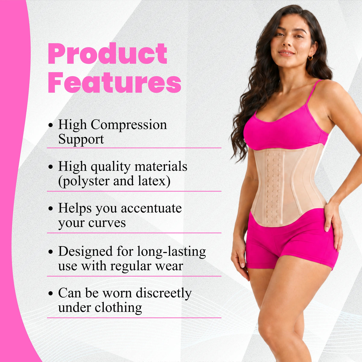 Women's Waist Trainer Corset Faja | Postpartum Belly Band Body Shaper