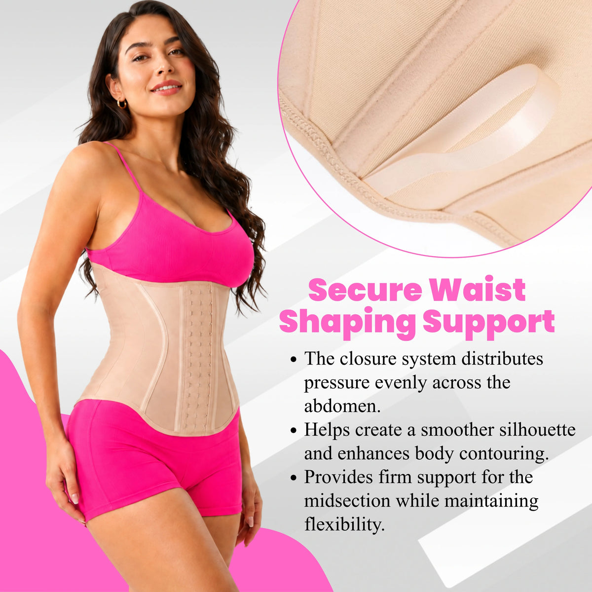 Women's Waist Trainer Corset Faja | Postpartum Belly Band Body Shaper
