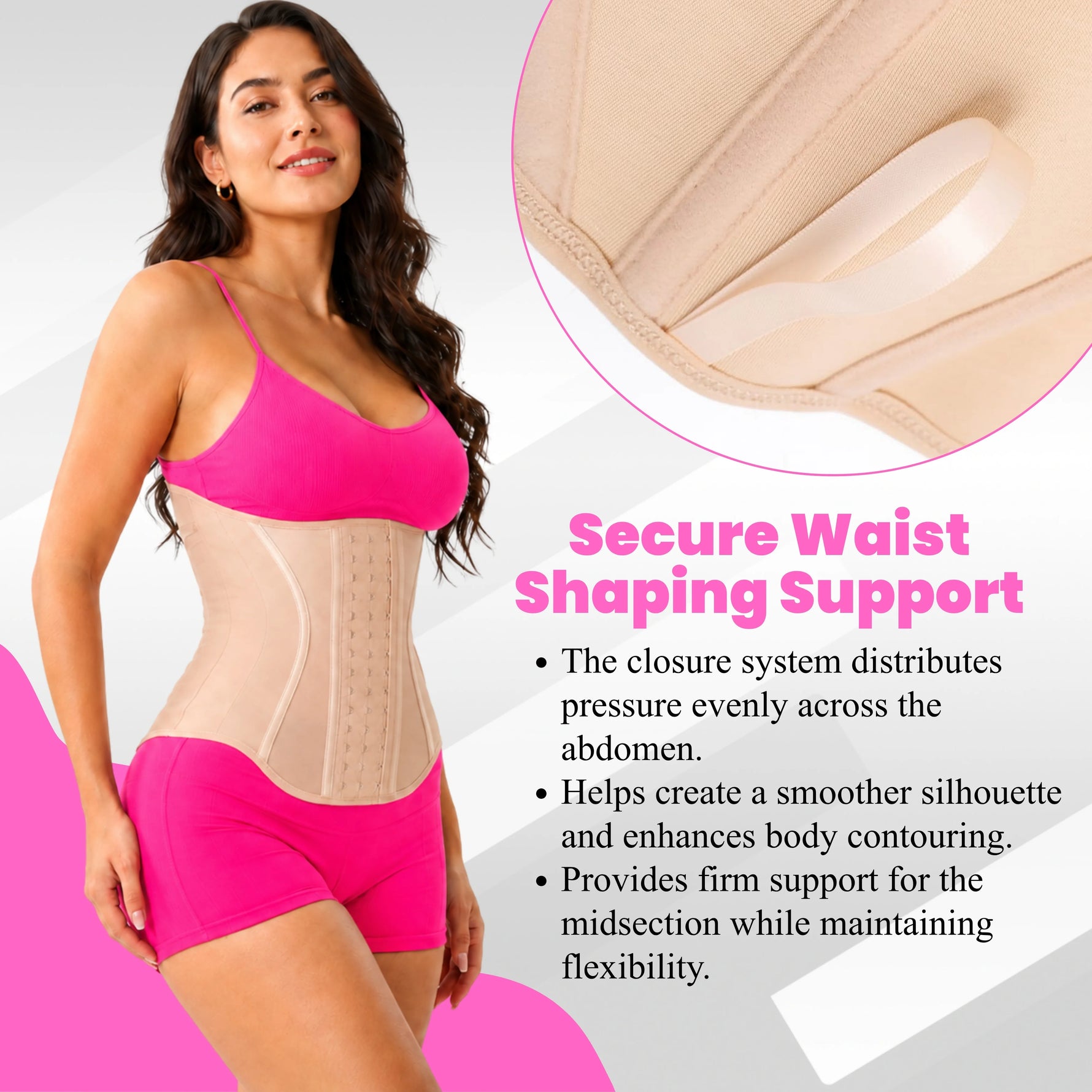 Women's Waist Trainer Corset Faja | Postpartum Belly Band Body Shaper