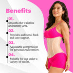 Women's Waist Trainer Corset Faja | Postpartum Belly Band Body Shaper