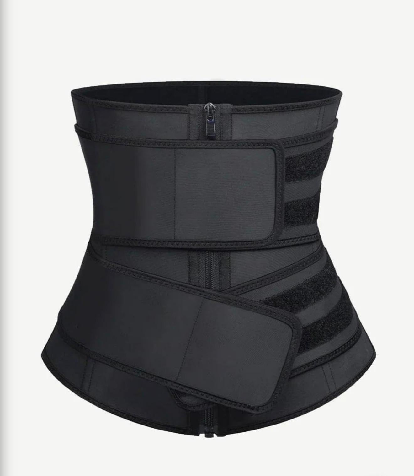 Black waist trainer Sweat Belt