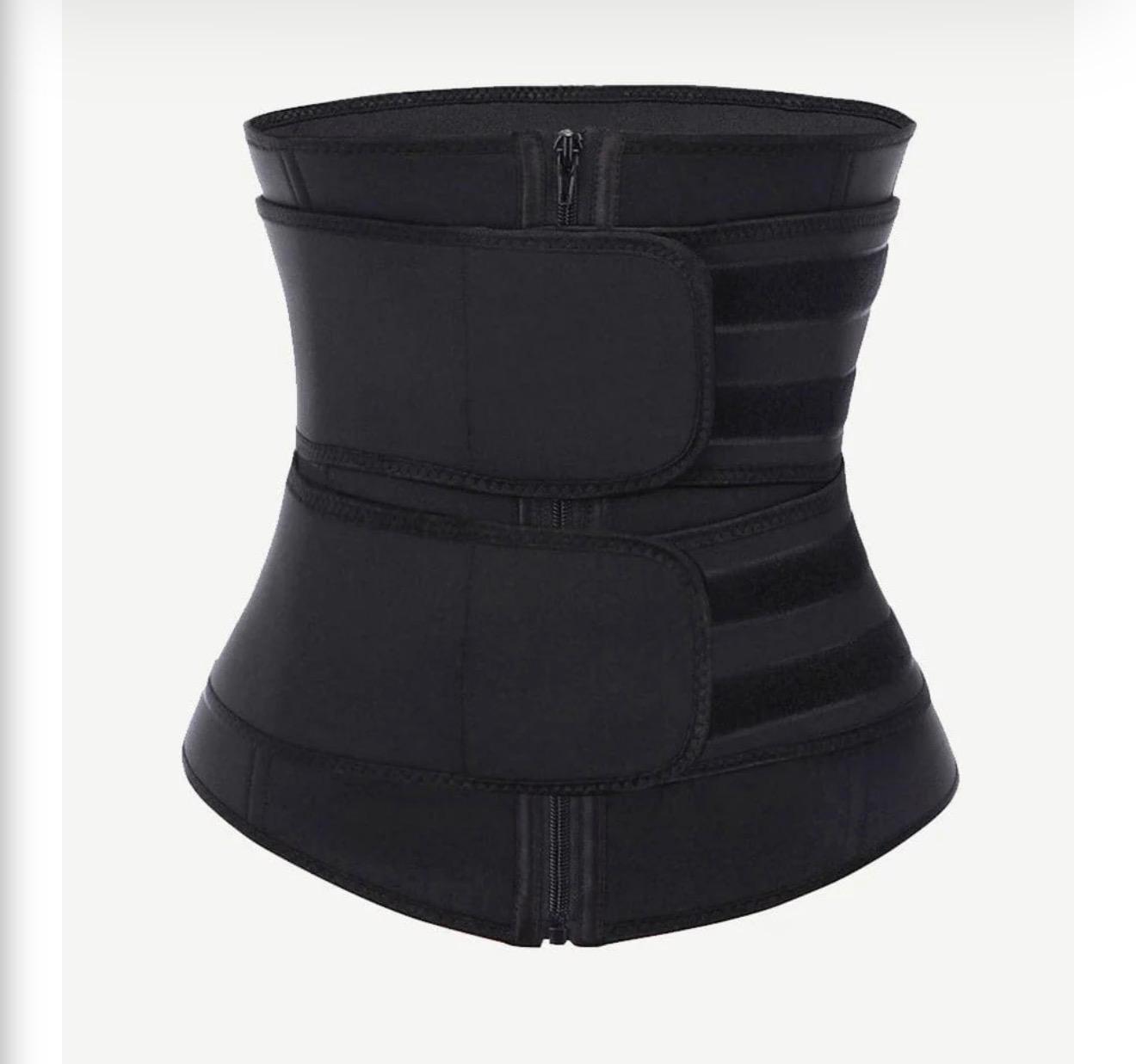 Black waist trainer Sweat Belt