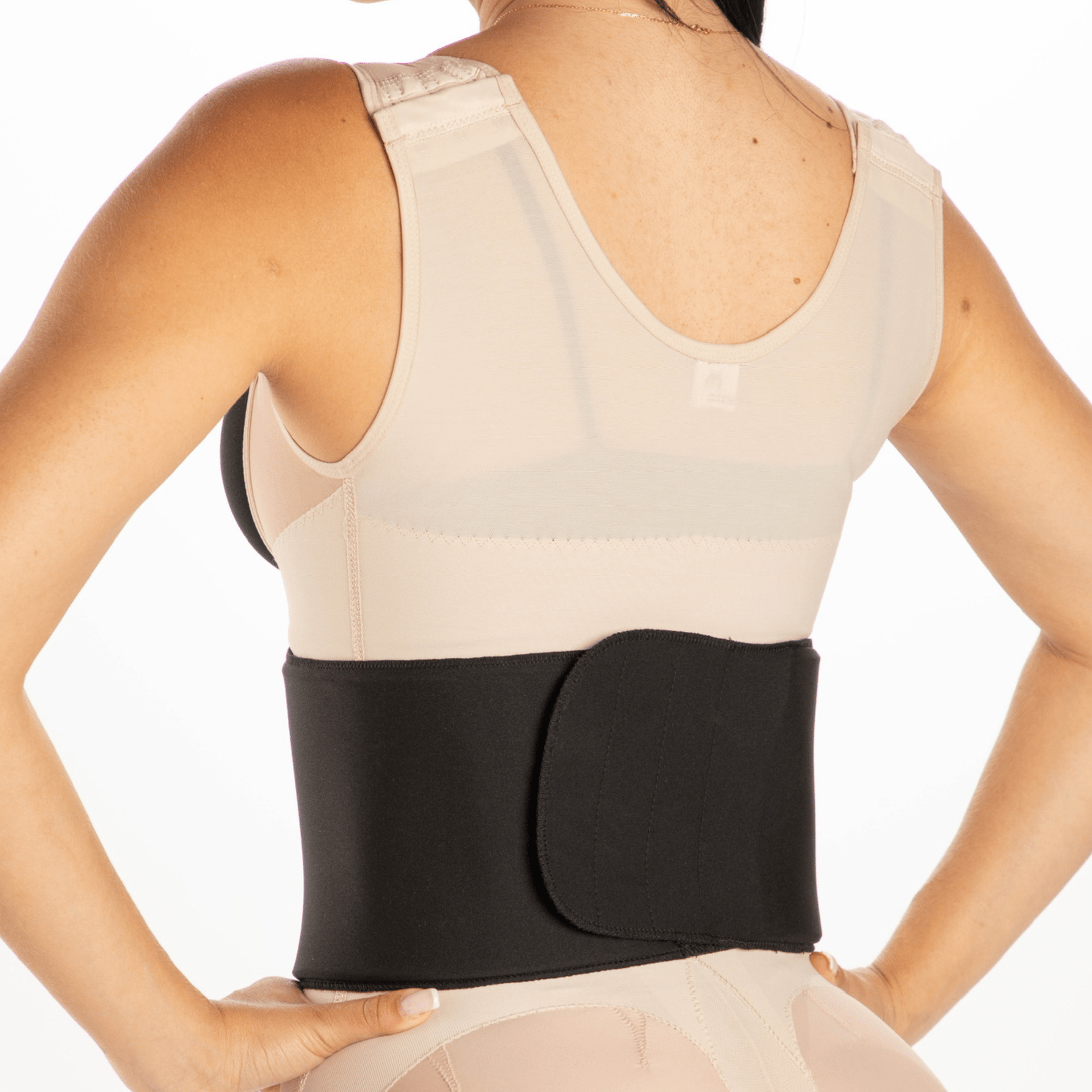 Abdominal 360 Ab Board Wrap Back View – Lipo Foam Back Panel for 360 Liposuction and Tummy Tuck Recovery