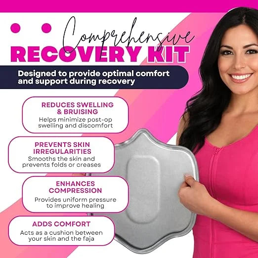 Abdominal Board Recovery Kit – Reduces Swelling, Enhances Compression, Prevents Skin Irregularities After Lipo 