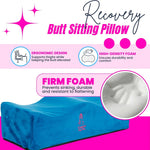 BBL Lumbar Back Support Pillow Blue – Promotes Posture Spinal Alignment Reduces Strain Post-Surgery 