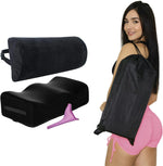 BBL Pillow After Surgery with Detachable Lumbar Back Support Black – Post-Surgery Butt Cushion and Backrest – Bombshell Booty Pillow 