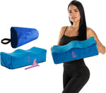 BBL Pillow After Surgery with Detachable Lumbar Back Support Blue – Post-Surgery Butt Cushion and Backrest – Bombshell Booty Pillow 