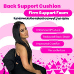 BBL Pillow with Detachable Lumbar Back Support Black – Full Set Dimensions Post-Surgery Recovery Bundle 