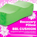 Green BBL Pillow – Post-Surgery Brazilian Butt Lift Recovery Cushion with Travel Bag 