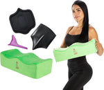 BBL Pillow Kit Green US Patented – 4-Piece Post Surgery Recovery Bundle with Ab Board Lumbar Backboard Urinal 