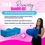BBL Pillow with Lumbar Back Support Blue – Post-Surgery Comfort Prevents Skin Damage Reduces Pain Discomfort 