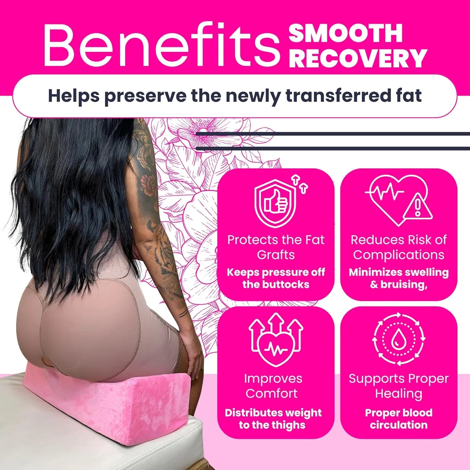 BBL Pillow Perfect Results – Maximizes Fat Retention, Supports Long-Term Results, Maintains Shape and Contour Post-Surgery 