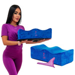 Blue BBL Pillow V4 Memory Foam – Brazilian Butt Lift Post-Surgery Recovery Cushion XL – Bombshell Booty Pillow 