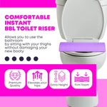 BBL Toilet Seat Riser Purple After Surgery Support – Durable Firm Luxury Relief Post-Surgery Cushion 