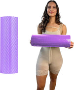 BBL Toilet Seat Riser Purple Angled View – High-Density Foam D-Shaped Post-Surgery Toilet Cushion 