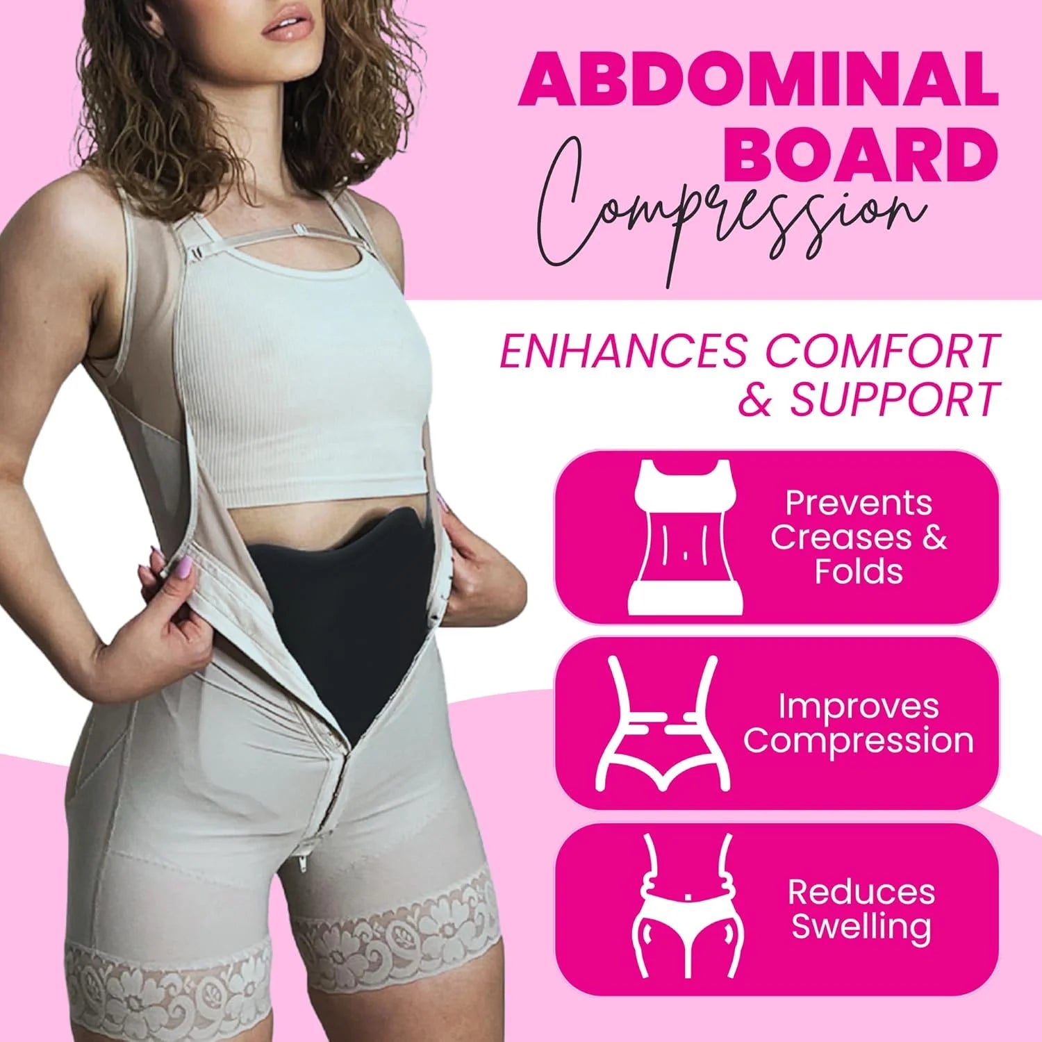 butt pillow after surgery Kit 7-Piece Recovery Bundle with post-op compression board & Lipo Foam BBL pillow for plane travel orinal para mujer 