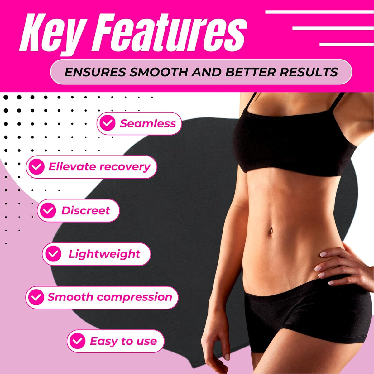 Butterfly Abdominal Board Features – Seamless Lightweight Discreet Compression Board for Tummy Tuck Lipo Recovery