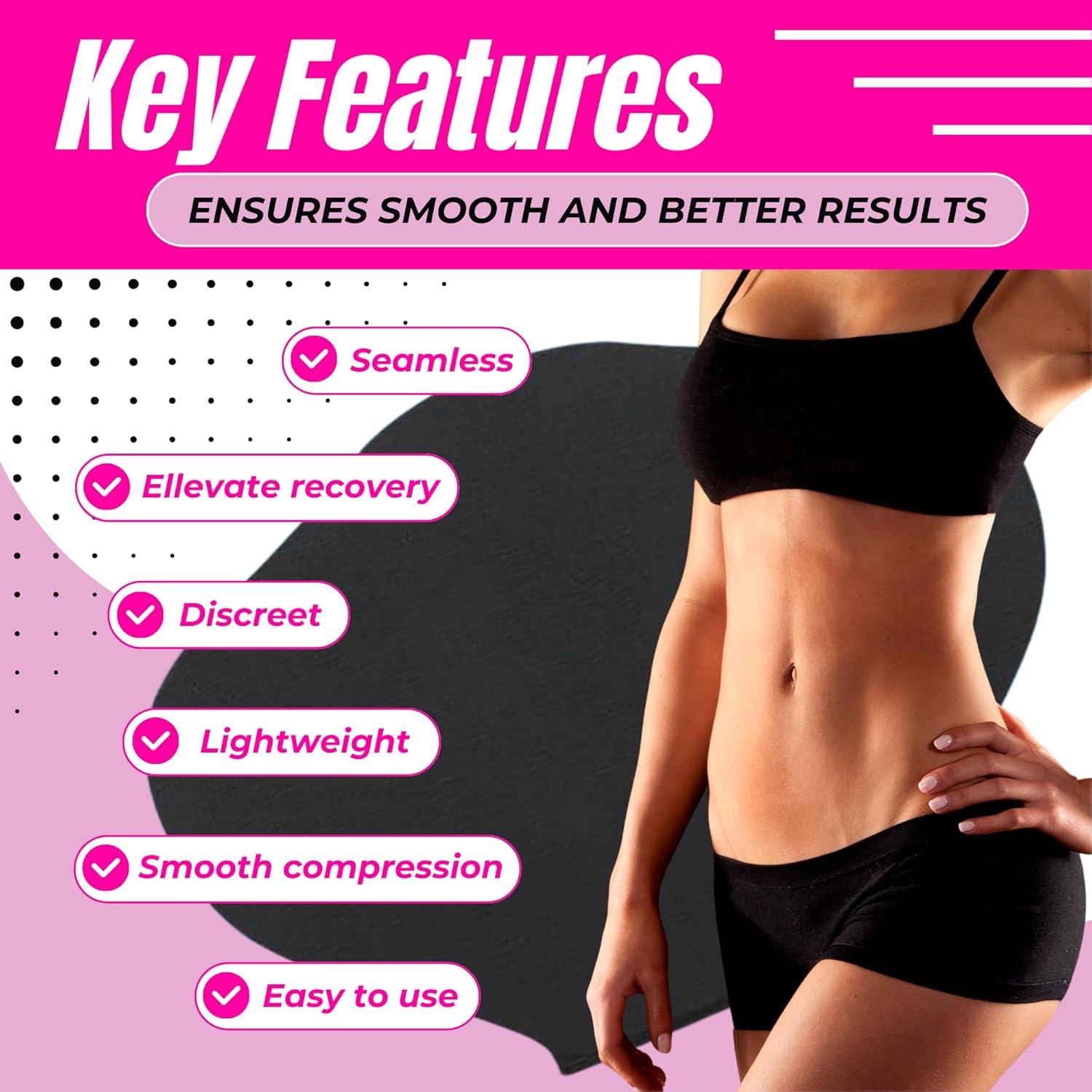 Butterfly Abdominal Board Features – Seamless Lightweight Discreet Compression Board for Tummy Tuck Lipo Recovery