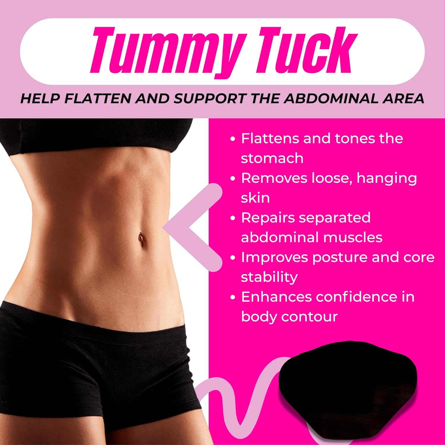 Butterfly Abdominal Board Key Features – Seamless, Lightweight, Discreet Smooth Compression for Post-Surgery Recovery