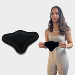 Lipo Foam Lumbar Molder Backboard Being Placed Under Faja – Post-Liposuction Back Support Board for Recovery