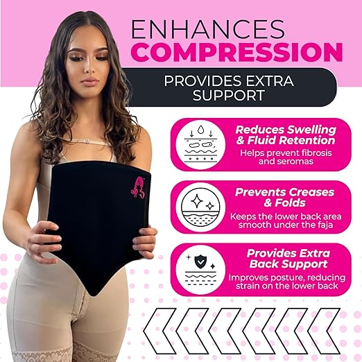 Lumbar Board Enhances Compression – Reduces Swelling Prevents Creases Extra Back Support Post-Surgery Faja