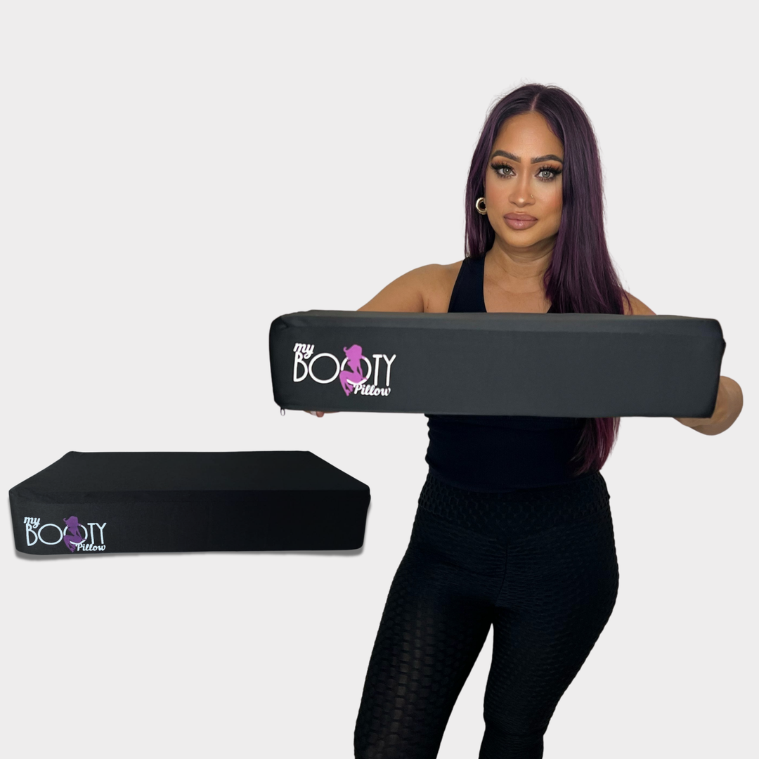 My Booty Pillow Flat BBL Pillow Angled View – Lightweight Post-Surgery Recovery Cushion for Brazilian Butt Lift