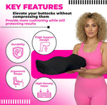Patented BBL Car Pillow Features – Post-Surgery Driving Recovery Cushion by Bombshell Booty Pillow